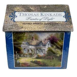 5 for $25|‎ Thomas Kinkade Ceaco #1515-8 Home Is Where The Heart Is mini Puzzle